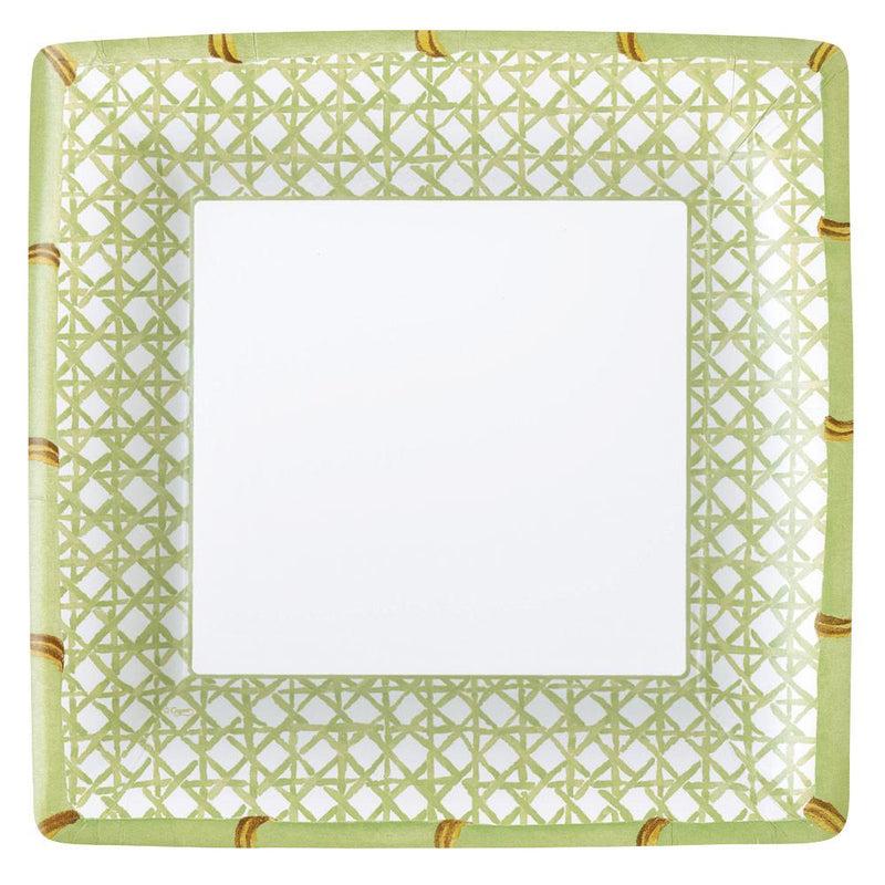caspari Trellis Paper Dinner Plates - 8 Per Package