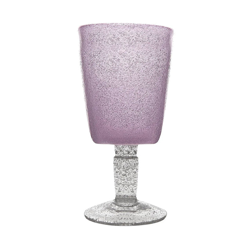 caspari Wine Goblet in Mauve - Set of 4
