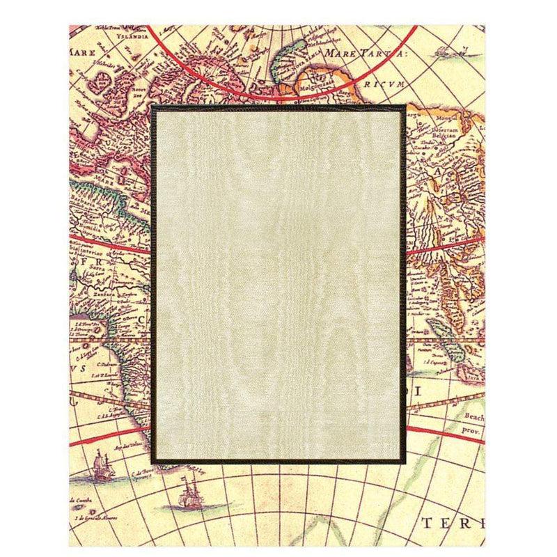 Caspari World Map 4" X 6" Picture Frame - 1 Each