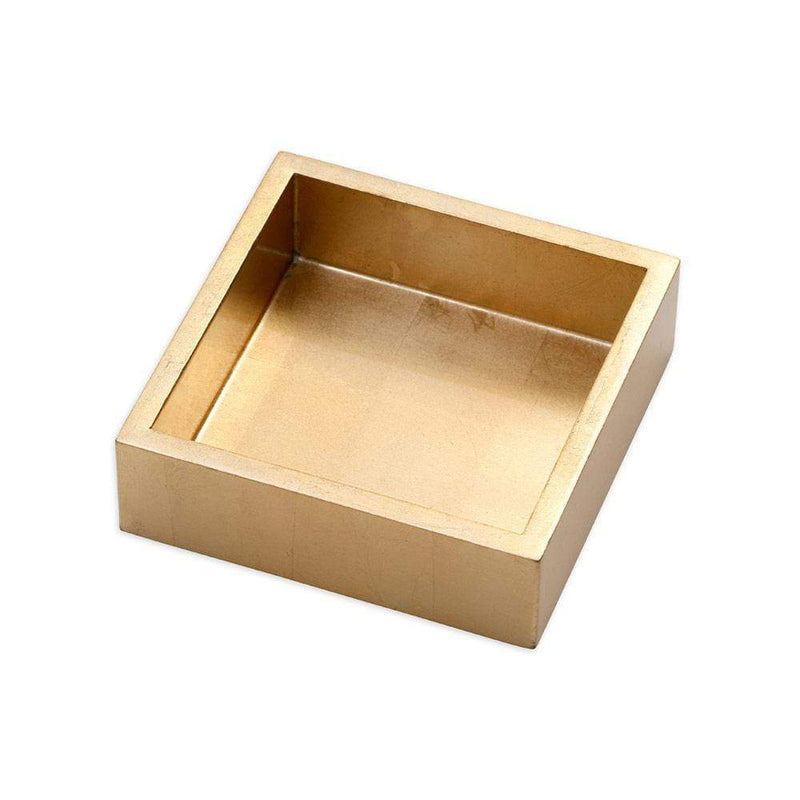 Caspari Cheers Cocktail Napkins & Gold Lacquer Holder Gift Set