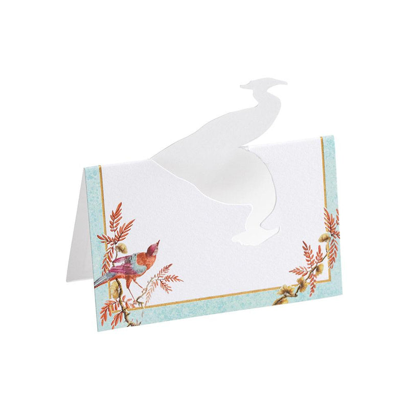 Caspari Chelsea Birds Die-Cut Place Cards - 8 Per Package