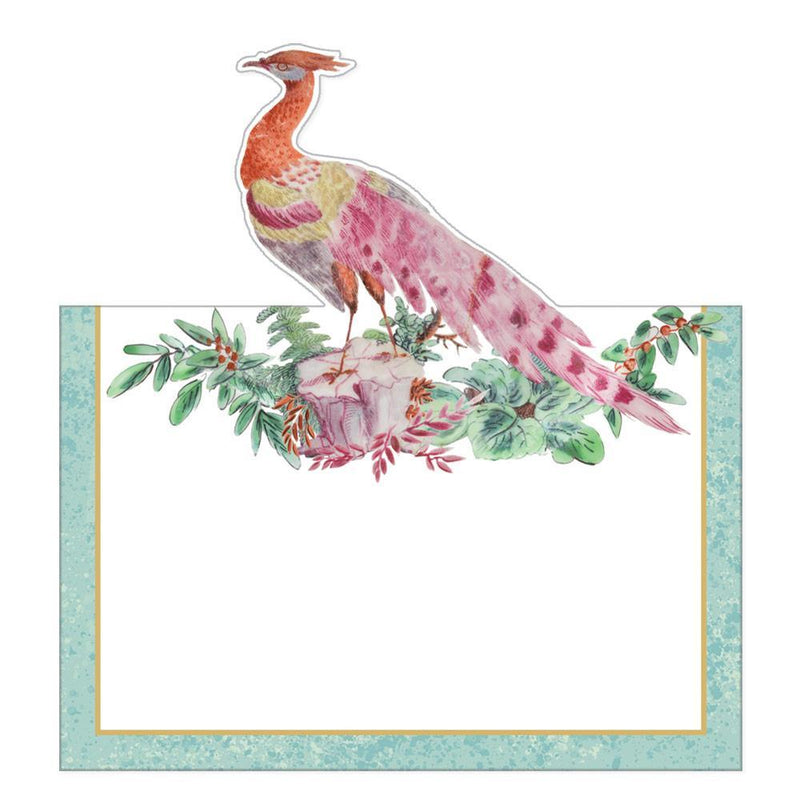 Caspari Chelsea Birds Die-Cut Place Cards - 8 Per Package