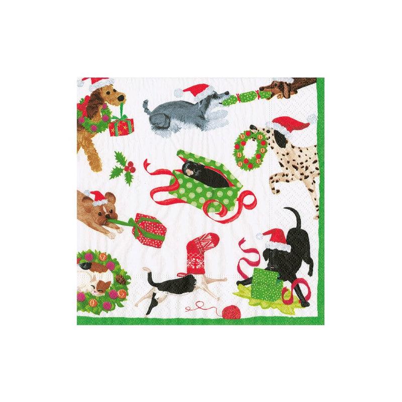 caspari Christmas Mischief Boxed Cocktail Napkins - 40 Per Box