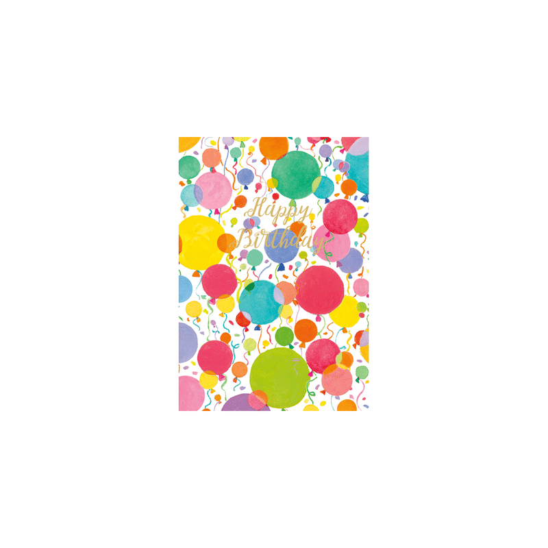 Caspari Classic Birthday - Set Of Six Greeting Cards And Envelopes
