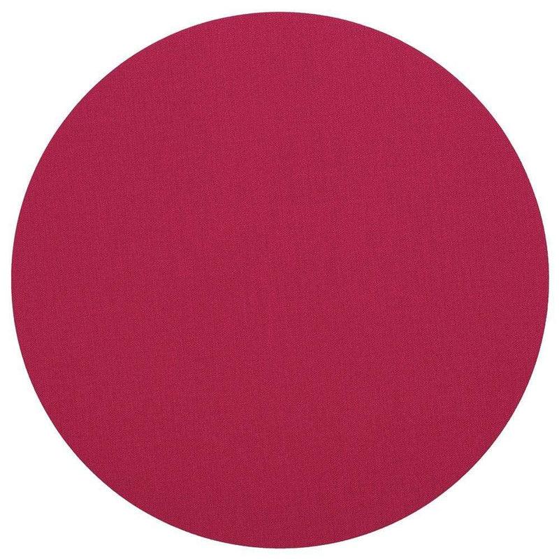 caspari Classic Canvas Round Felt-Backed Placemat in Fuchsia - 4 Each