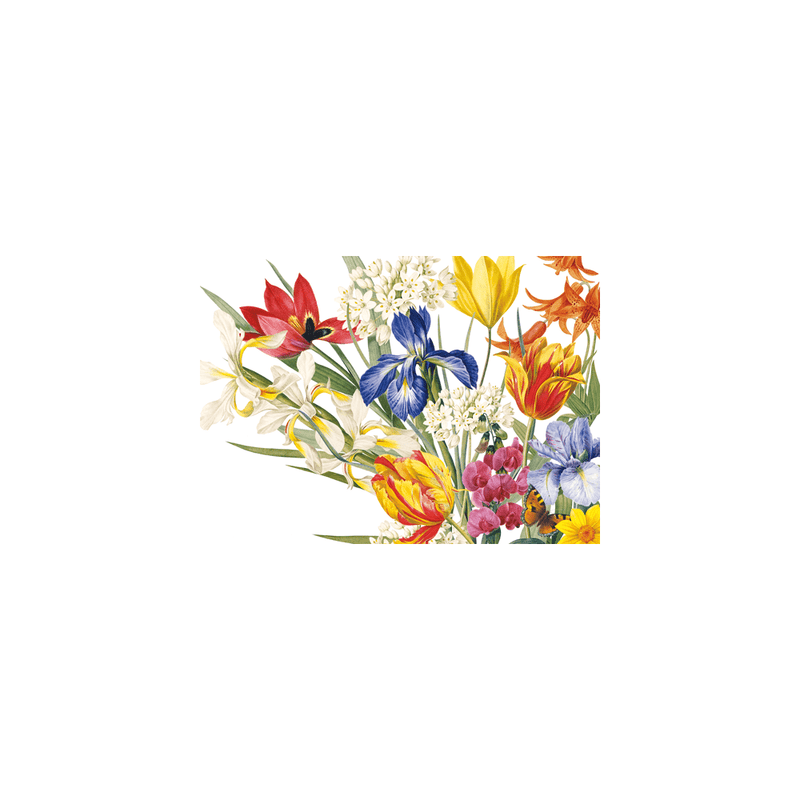 Caspari Classic Floral - Birthday Set Of Six Greeting Cards And Envelopes
