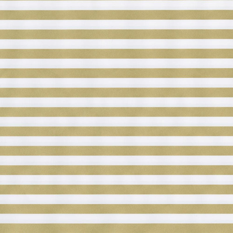 Caspari Club Stripe Reversible Gift Wrapping Paper In Gold & Silver - 30" X 8' Roll