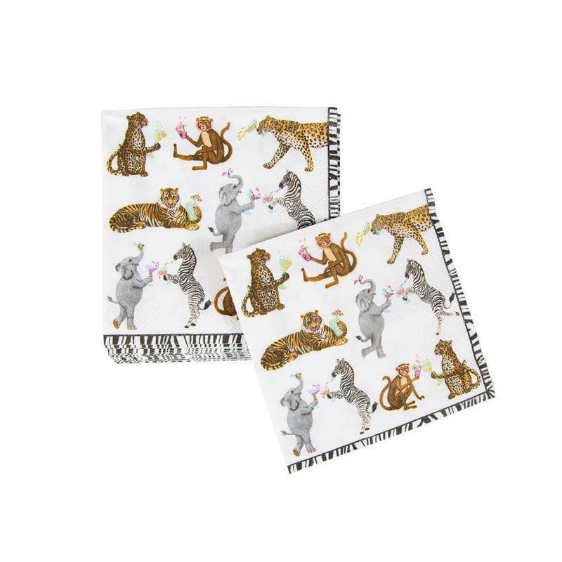 Caspari Cocktails Gone Wild Cocktail Napkins - 20 Per Package
