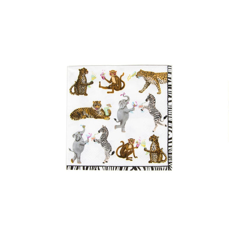 caspari Cocktails Gone Wild Cocktail Napkins - 20 Per Package