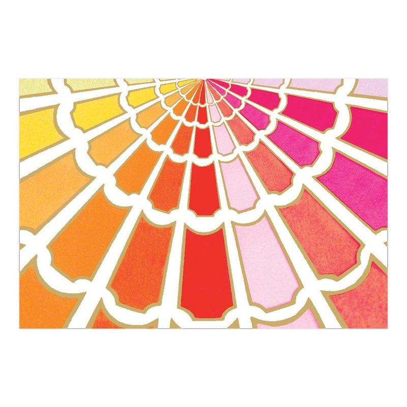 Caspari Color Wheel Die-Cut Place Cards - 8 Per Package