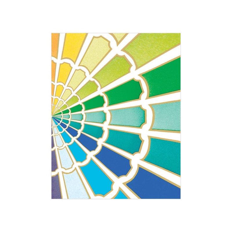 caspari Color Wheel Gift Enclosure Cards - 4 Mini Cards & 4 Envelopes