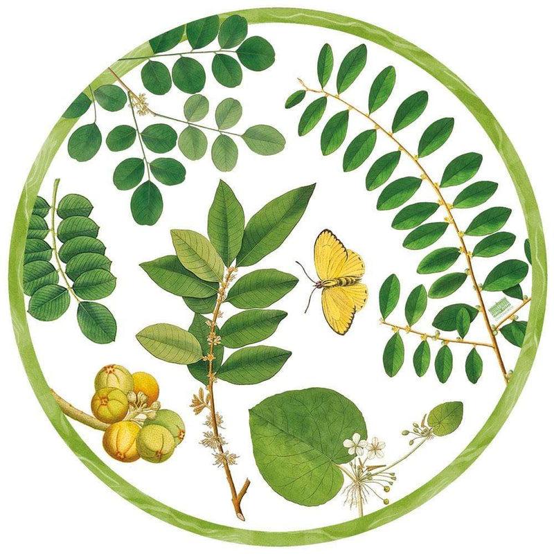 caspari Coromandel Garden Die-Cut Placemat - 4 Per Package in Ivory