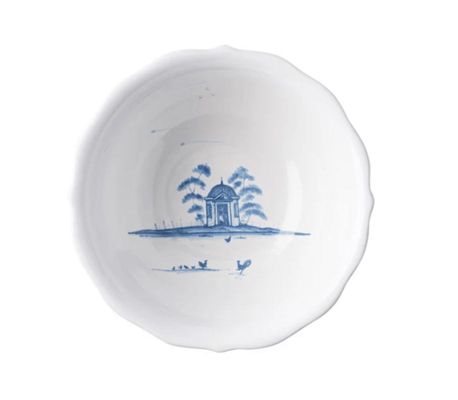 Caspari Country Estate Cereal/Ice Cream Bowl - Delft Blue