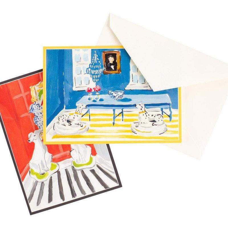 Caspari Dana Gibson Interiors Boxed Note Cards - 8 Note Cards & 8 Envelopes