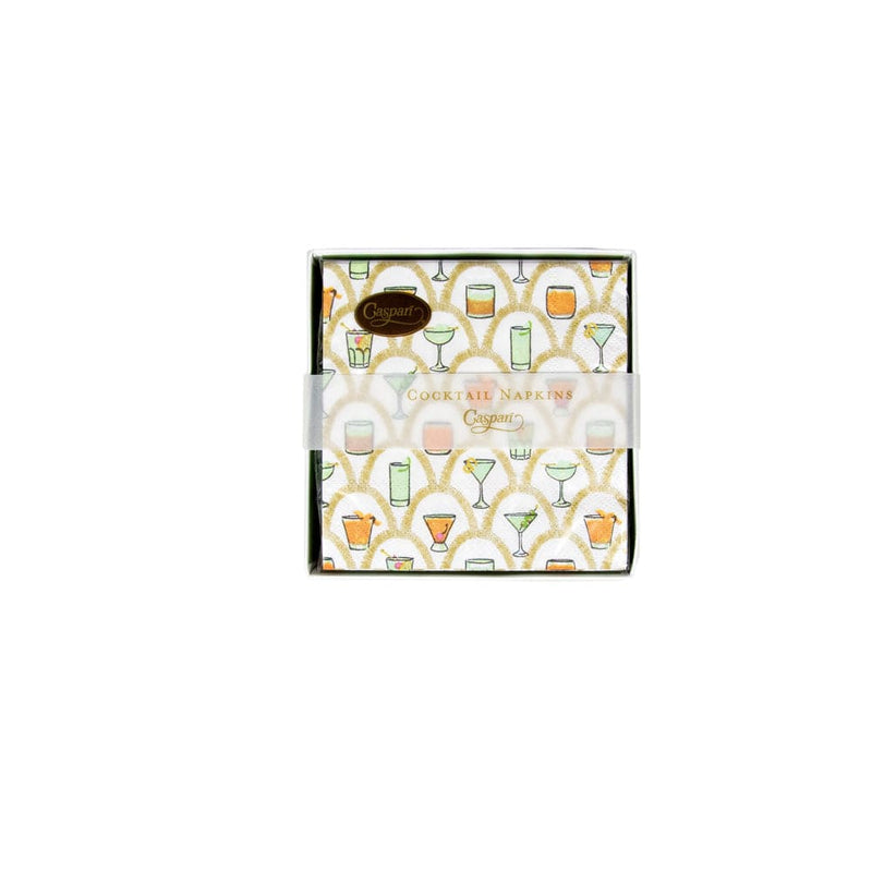 caspari Deco Cocktails Boxed Cocktail Napkins - 40 Per Box
