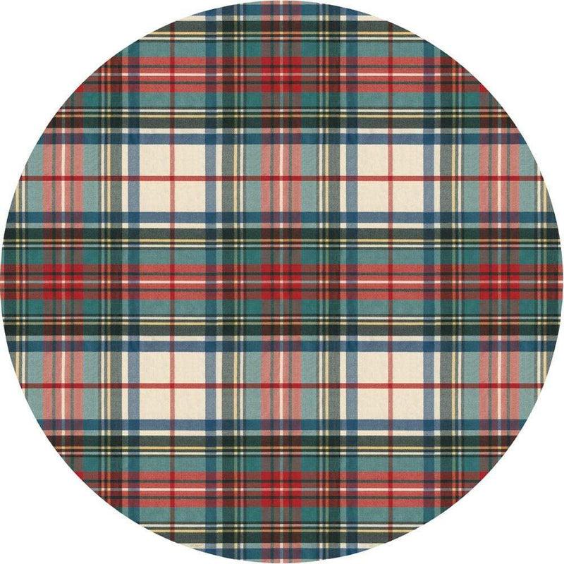 caspari Dress Stewart Tartan Die-Cut Placemat - 4 Per Package