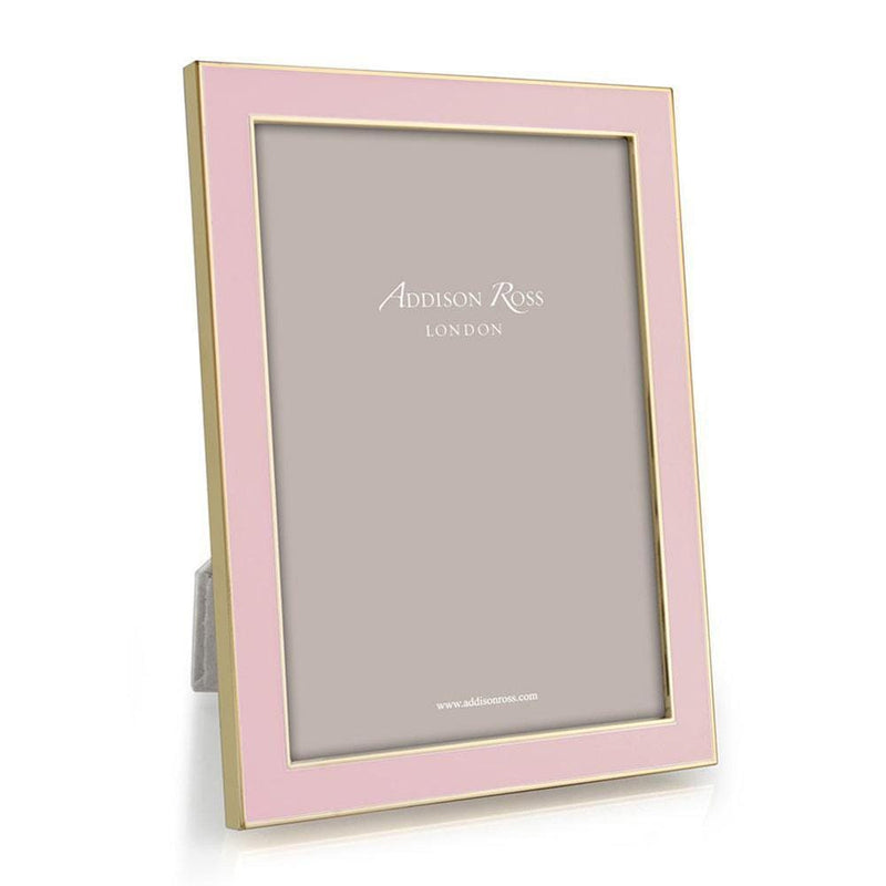 caspari Enamel & Gold 5" x 7" Picture Frame in Soft Pastel Pink - 1 Each