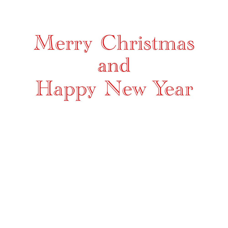 Caspari Evergreen Wreath With Red Ribbon Foil C-Sized Christmas Cards Pack In Cello - 5 Cards & 5 Envelopes