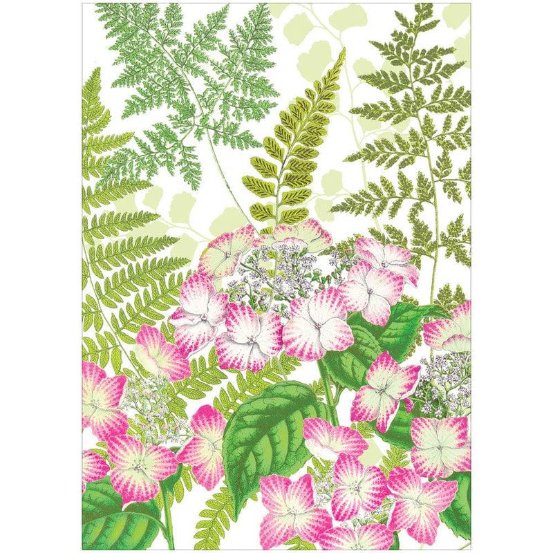 Caspari Fern Garden Boxed Note Cards - 8 Cards And 8 Envelopes Per Package