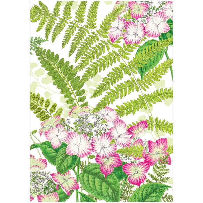 Caspari Fern Garden Boxed Note Cards - 8 Cards And 8 Envelopes Per Package