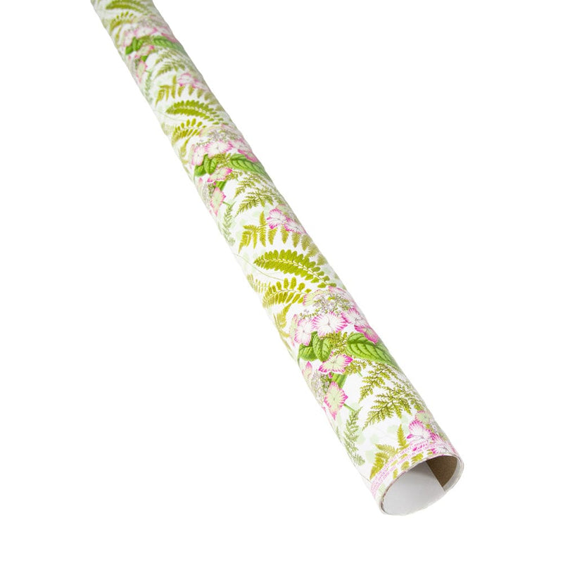 Caspari Fern Garden Gift Wrap - 1 Continuous Roll Of Wrapping Paper
