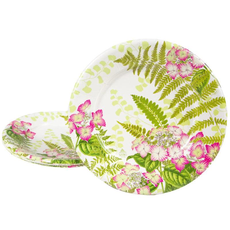 Caspari Fern Garden Salad & Dessert Plates - 8 Per Package