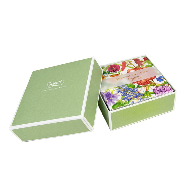Caspari Floral Trellis Boxed Cocktail Napkins - 40 Per Box