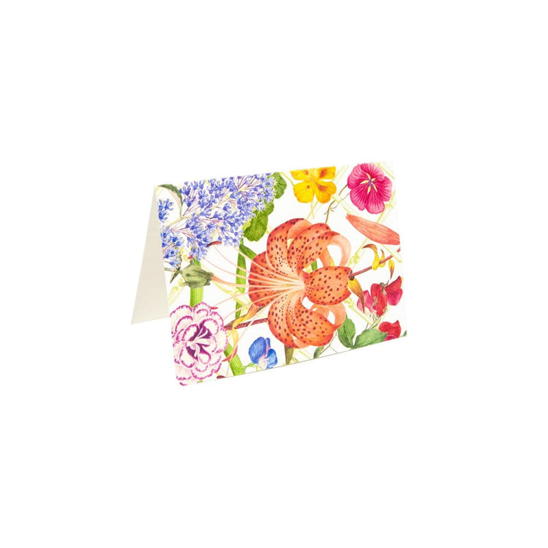 Caspari Floral Trellis Boxed Note Cards - 8 Cards And 8 Envelopes Per Package