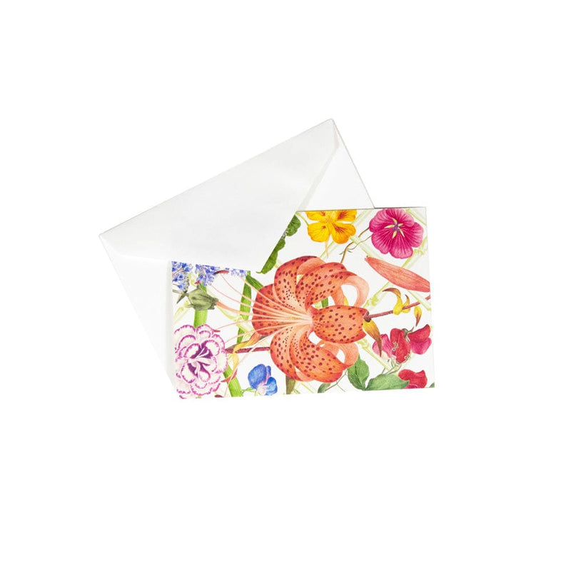 Caspari Floral Trellis Boxed Note Cards - 8 Cards And 8 Envelopes Per Package