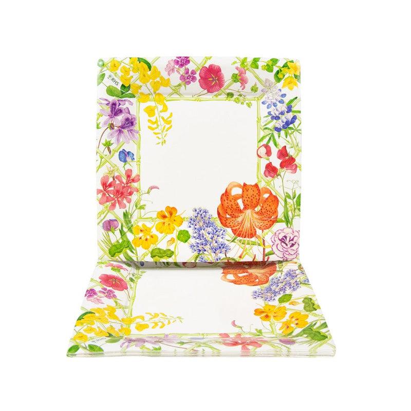 Caspari Floral Trellis Salad & Dessert Plates - 8 Per Package