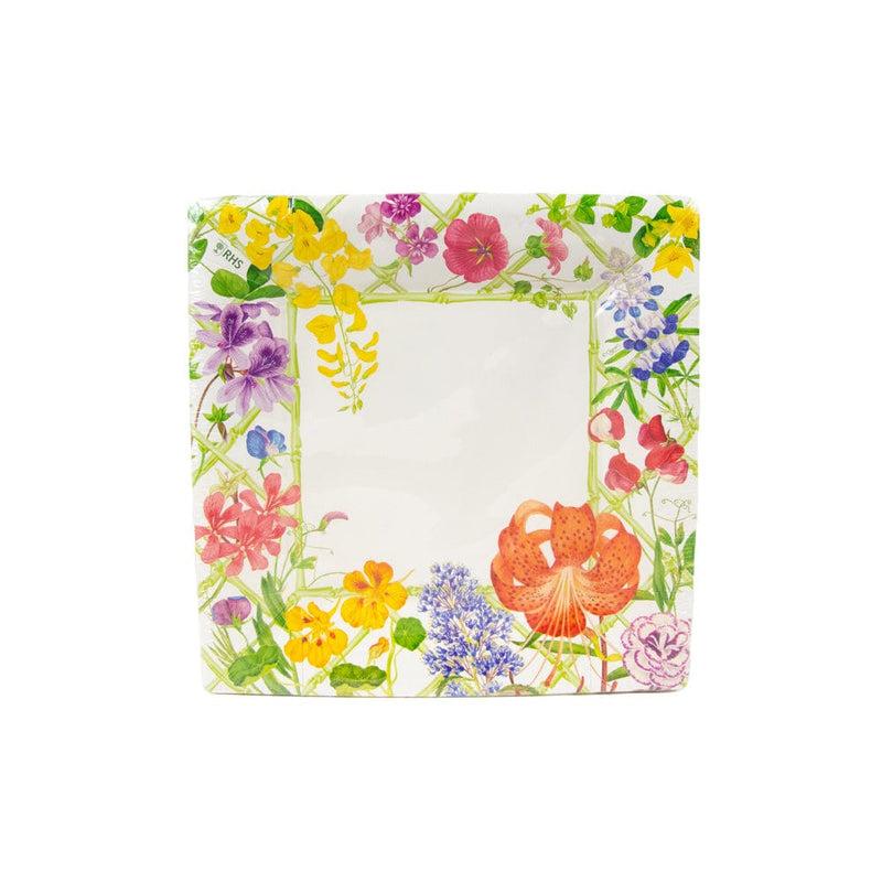 caspari Floral Trellis Salad & Dessert Plates - 8 Per Package