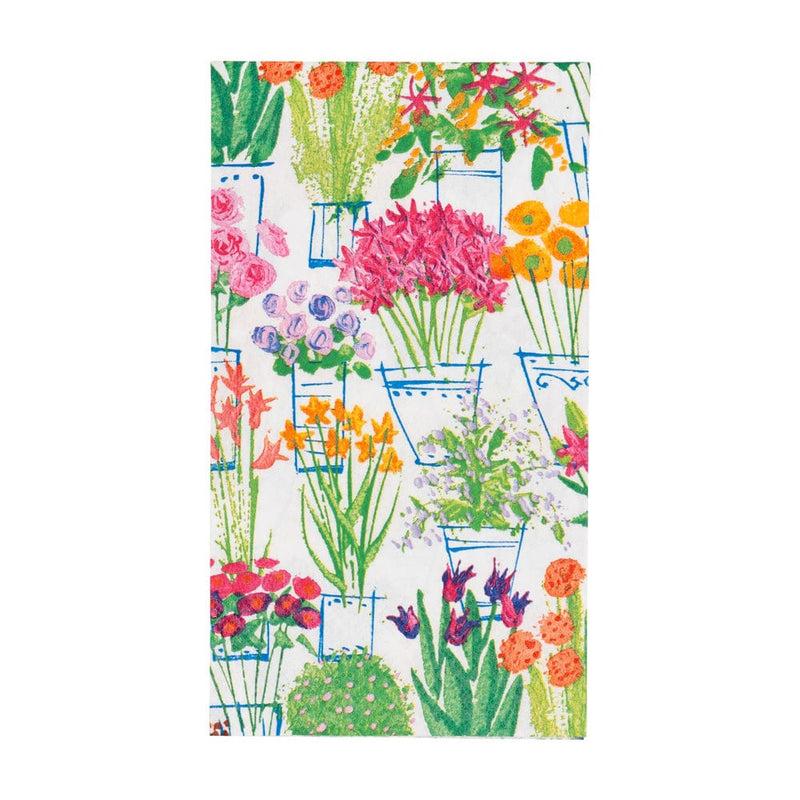 caspari Flower Market Guest Towel Napkins - 15 Per Package