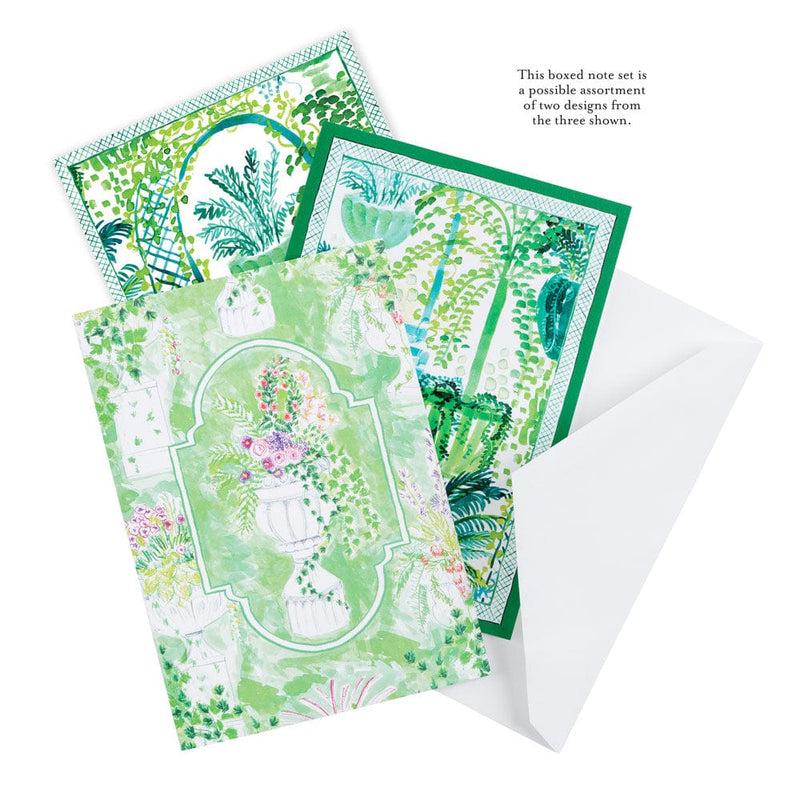 Caspari Garden Sketches Assorted Boxed Note Cards - 8 Note Cards & 8 Envelopes