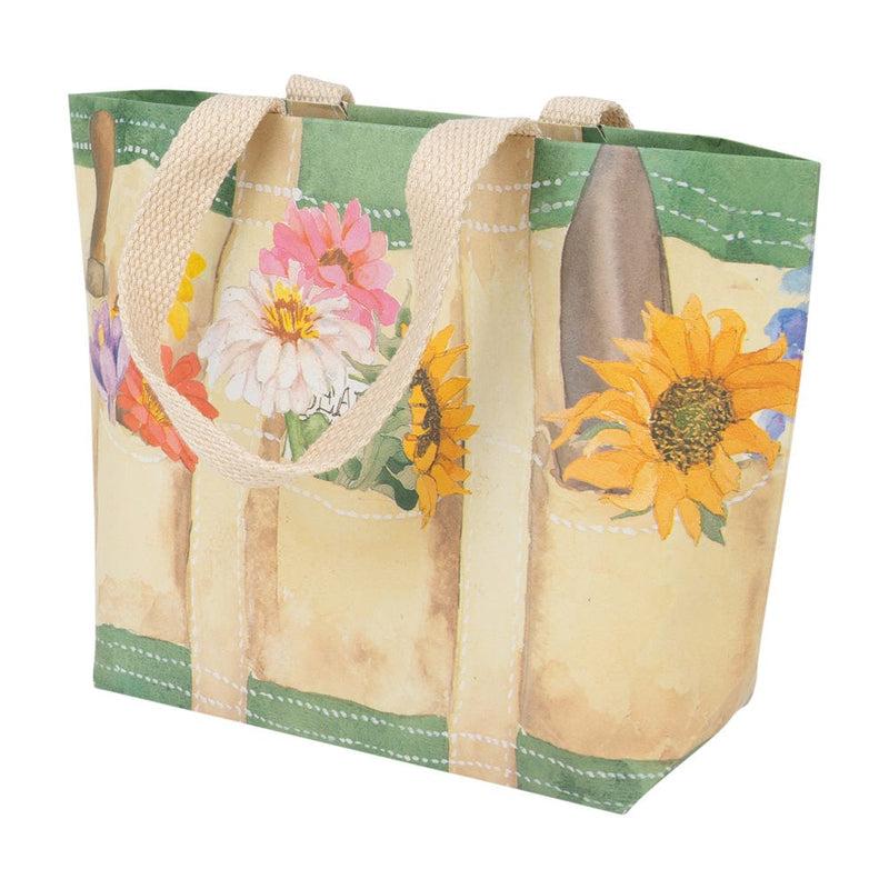 Caspari Garden Small Tote Gift Bags - One Gift Bag Included