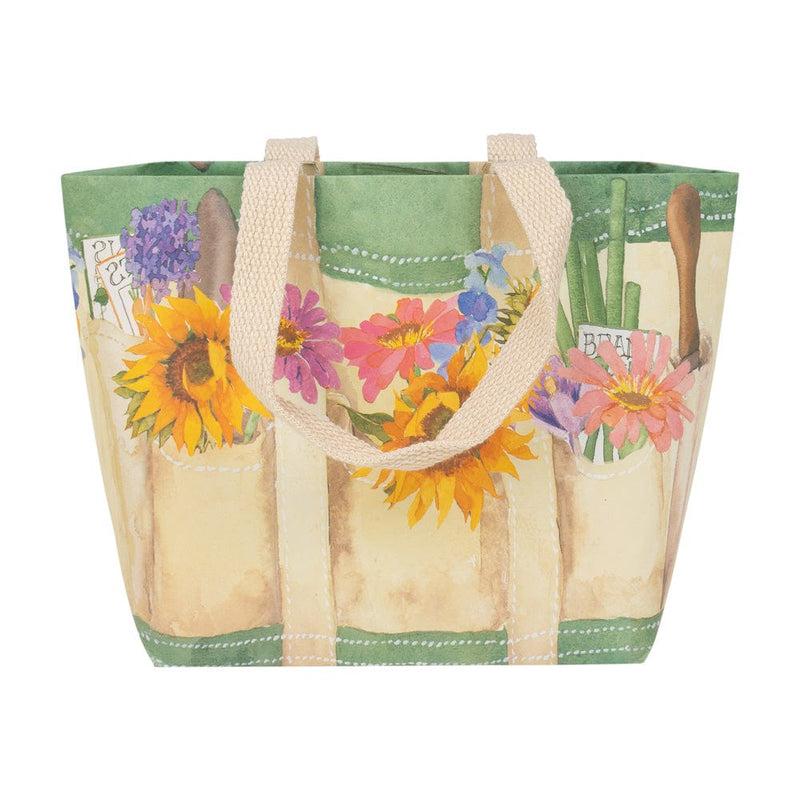 Caspari Garden Small Tote Gift Bags - One Gift Bag Included