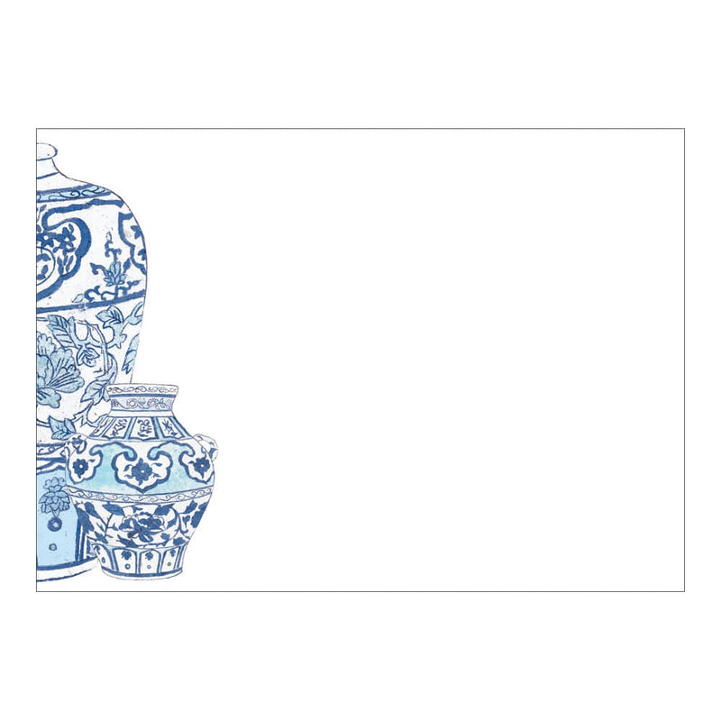 caspari Ginger Jars Correspondence Cards - 12 Per Package