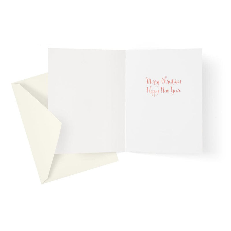 Caspari Glittering Tree Boxed Christmas Cards - 15 Cards & 15 Envelopes