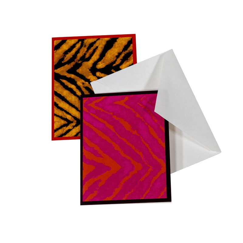 Caspari Go Wild Assorted Boxed Note Cards - 10 Note Cards & 10 Envelopes