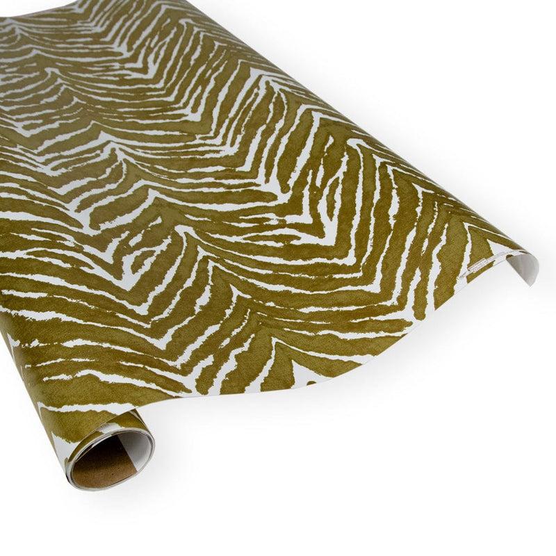 caspari Go Wild Gold & White Gift Wrapping Paper - 30 x 8 Roll - Pack of 2
