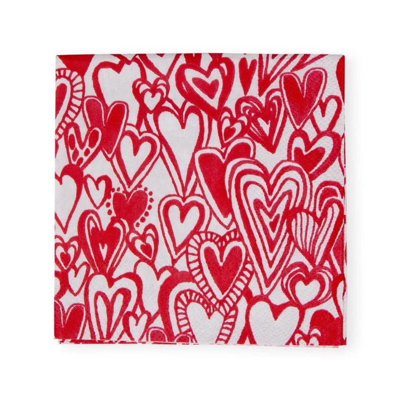 caspari Groovy Love Cocktail Napkins - 20 Per Package