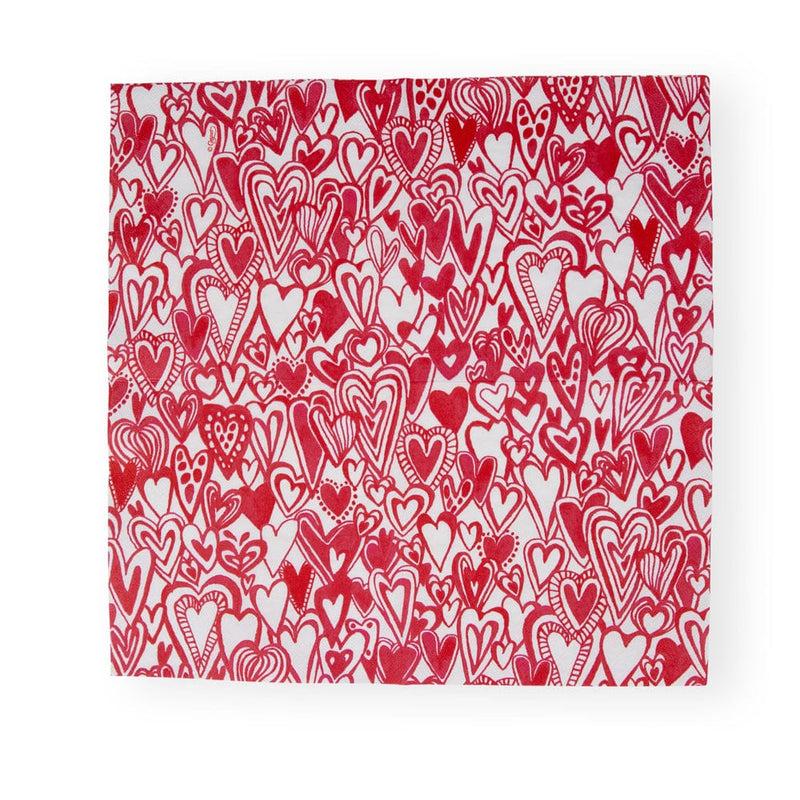 Caspari Groovy Love Luncheon Napkins - 20 Per Package