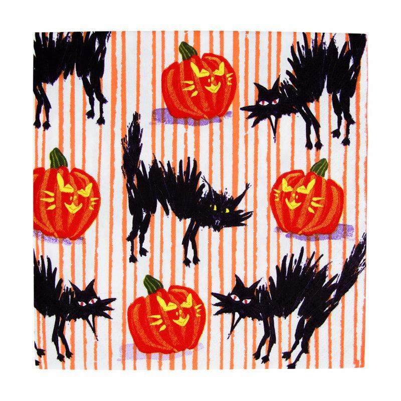 caspari Halloween Cats Luncheon Napkins - 20 Per Package