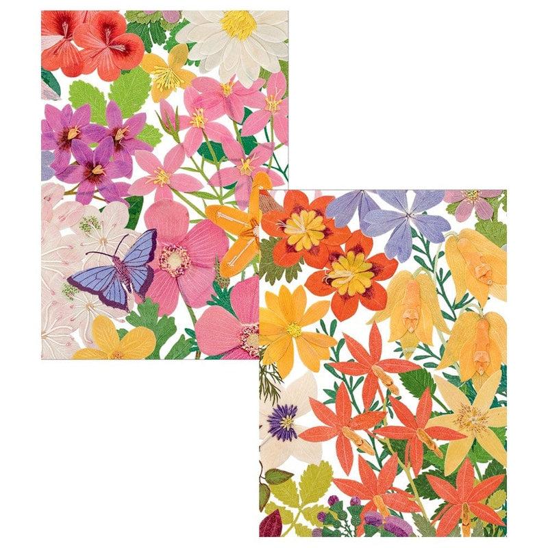caspari Halsted Floral Assorted Boxed Note Cards - 8 Note Cards & 8 Envelopes