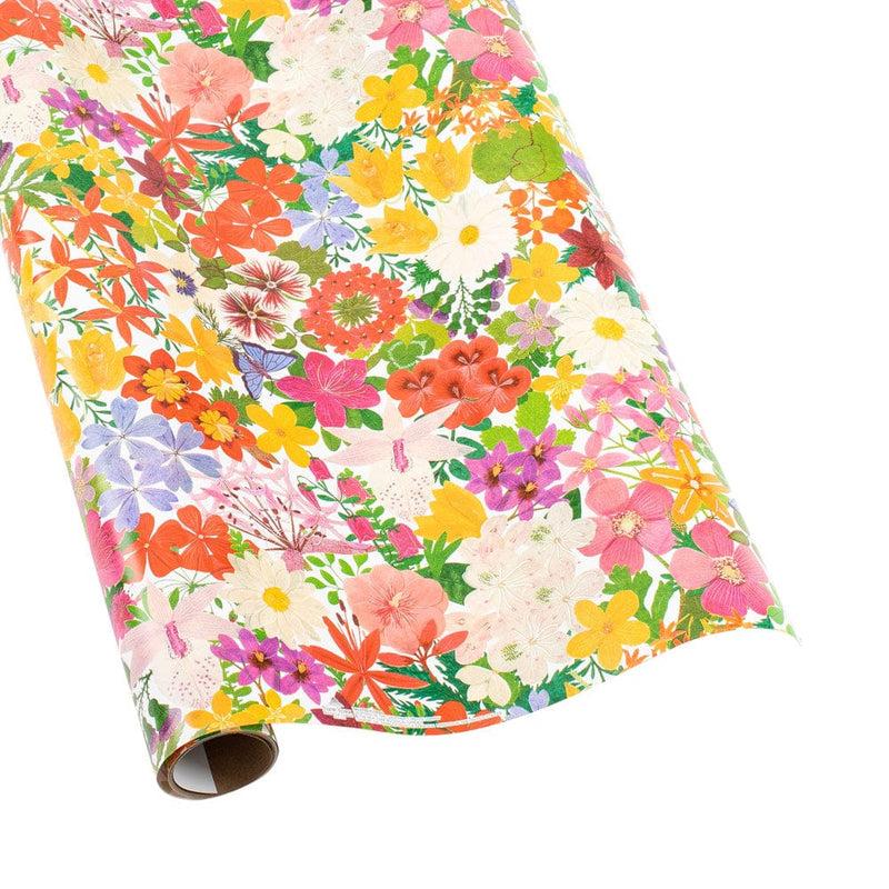 caspari Halsted Floral Gift Wrapping Paper - 30" x 8' Roll
