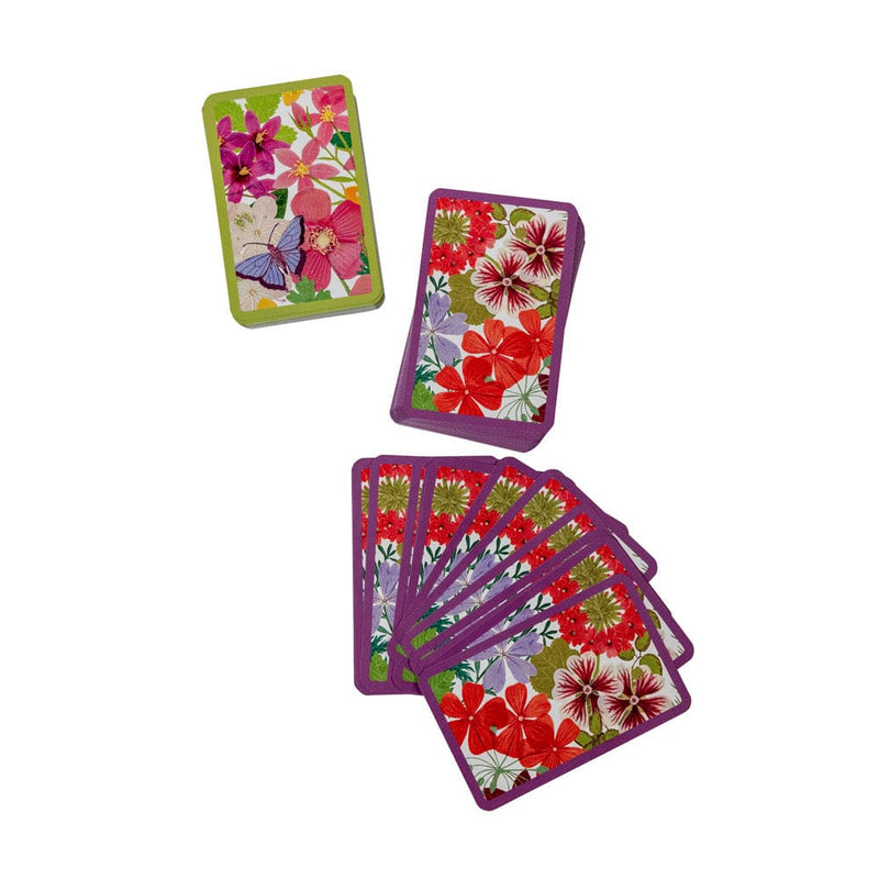 Caspari Halsted Floral Playing Cards - 2 Decks Included