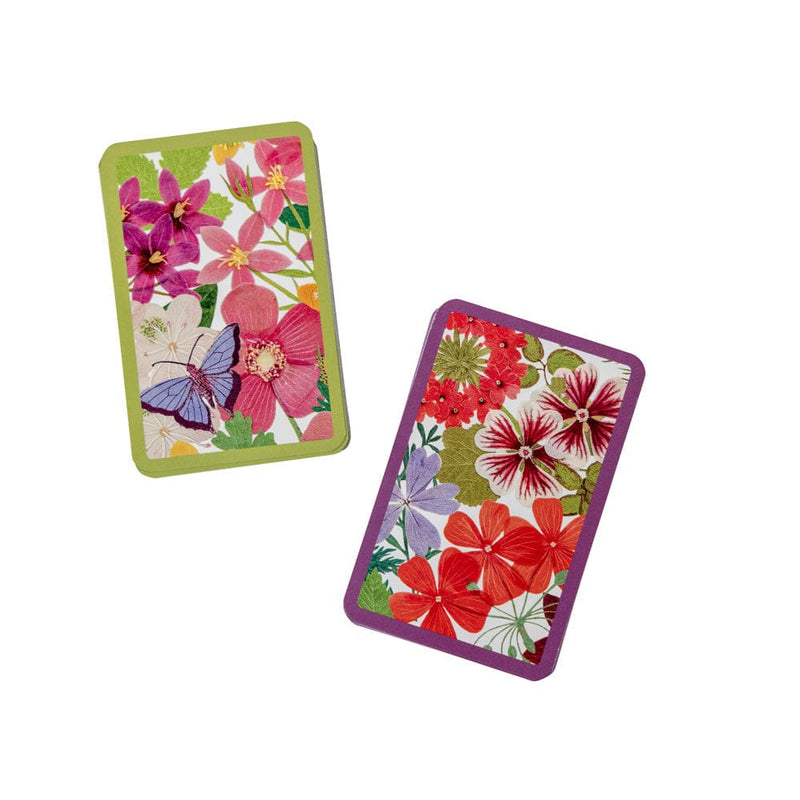 Caspari Halsted Floral Playing Cards - 2 Decks Included