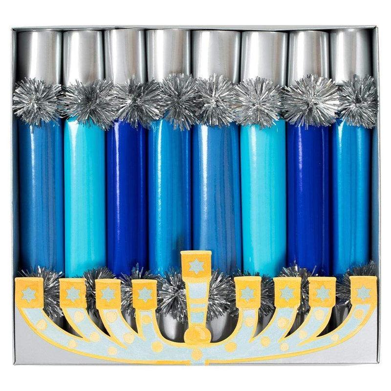 caspari Hanukkah Candles Celebration Crackers - 8 Per Box
