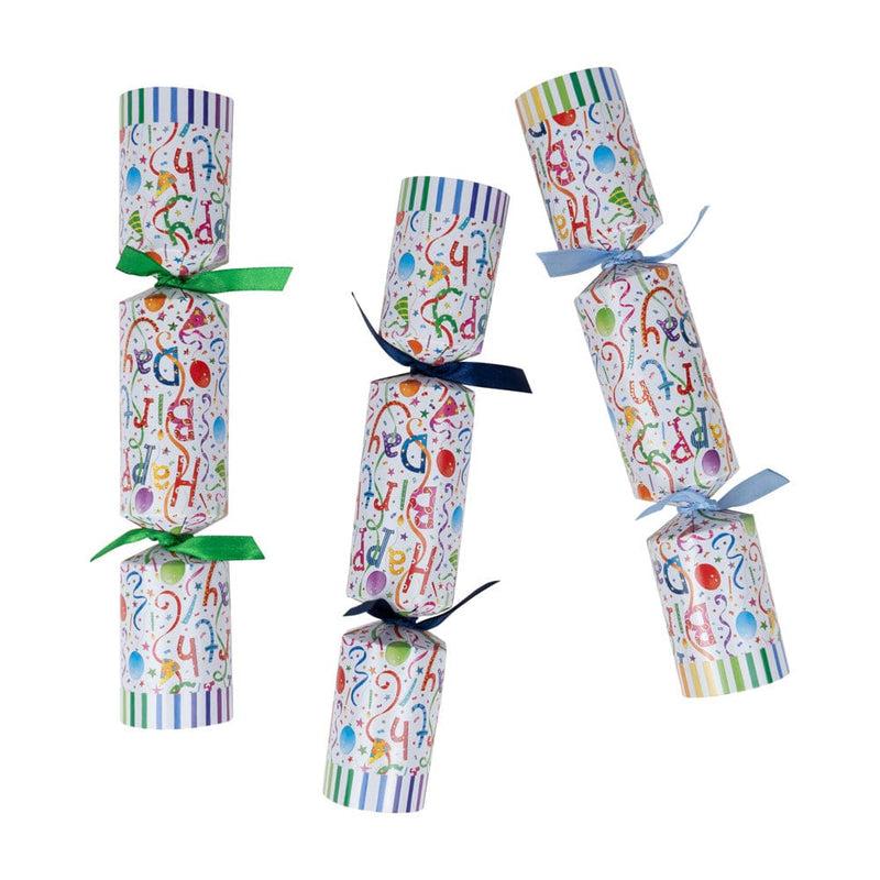 Caspari Happy Birthday Celebration Crackers - 8 Christmas Crackers Per Box