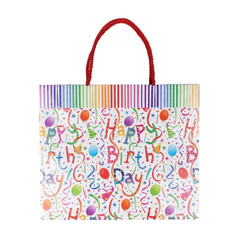 Caspari Happy Birthday Large Gift Bags - One Gift Bag Included