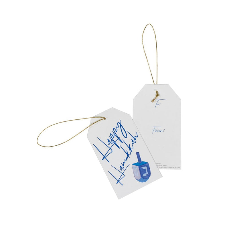 Caspari Happy Hanukkah Classic Foil Gift Tags - 4 Per Package